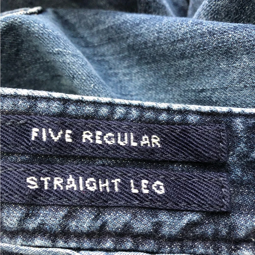 Incotex five regular straight leg 34x30 mens jeans cotton casual minimalist